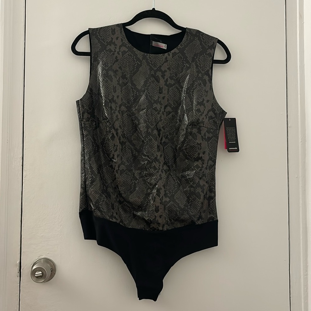 Commando gray snake bodysuit